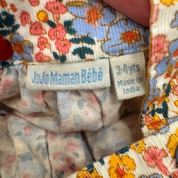 Jojo Maman Bebe Toddler Floral Romper Overall Dress - Picture 5 of 7